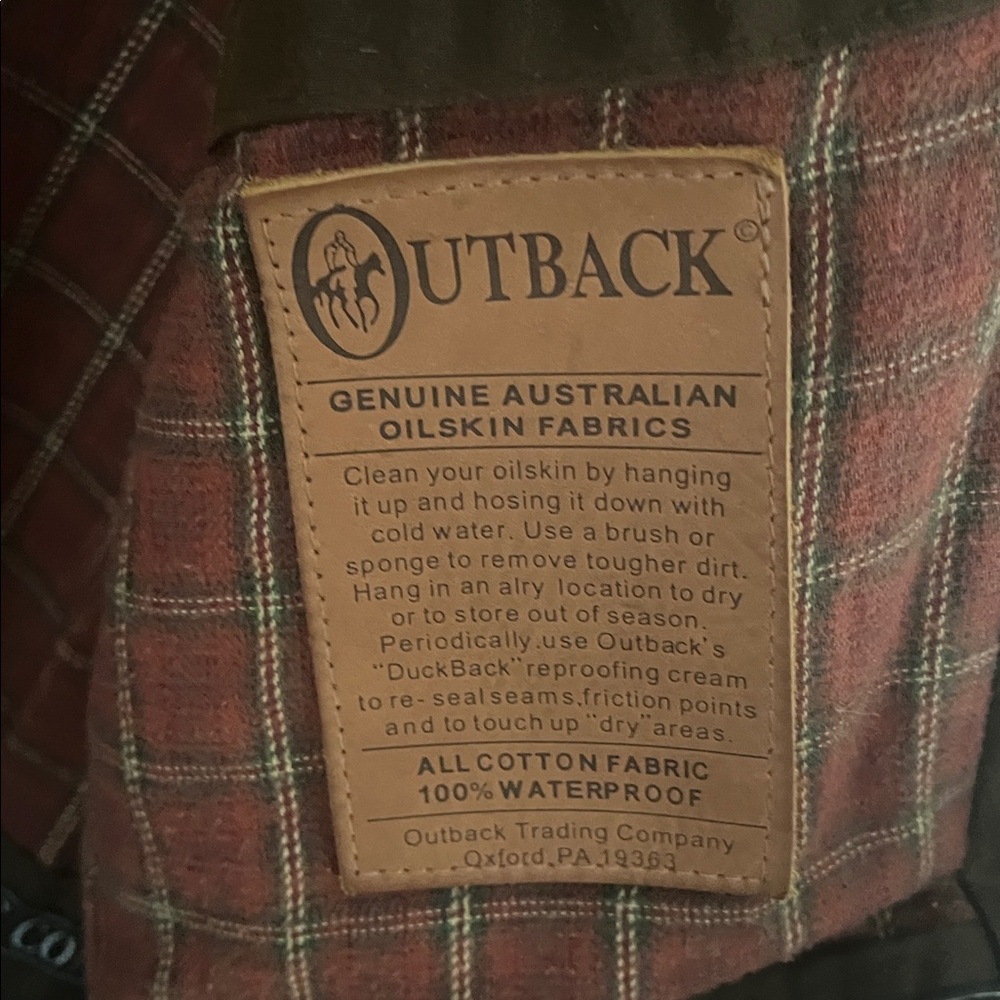 Outback Trading Company Swagman Oilcloth coat jacket - Picture 8 of 14
